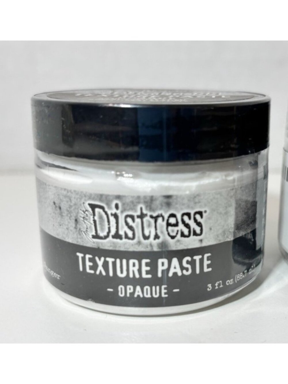 Tim Holtz Distress Texture Paste Opaque, Black Opaque & Glaze Lot of 3 - Picture 2 of 4